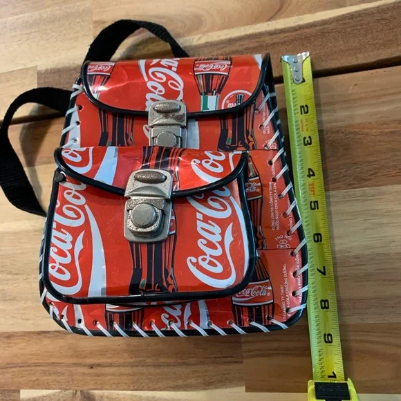 Vintage Coca Cola Handmade Backpack Retro - Picture 3 of 16
